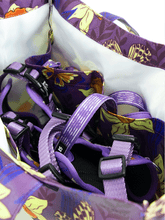 Waterproof Dog Walker's Tote - Violet Butterfly Whispers